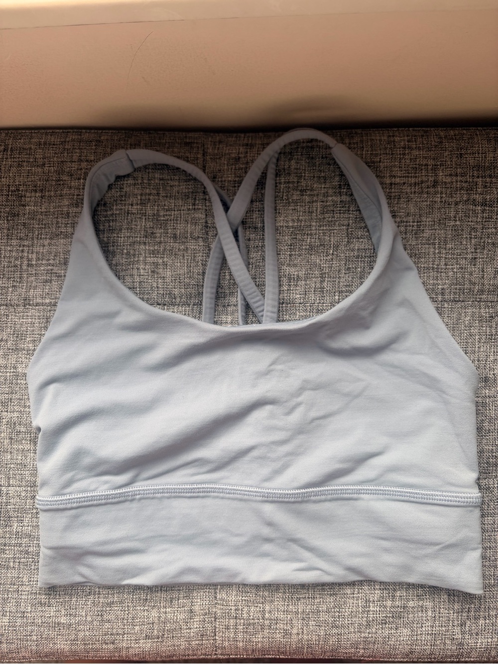 lululemon athletica Light Blue Strappy Sports Bra